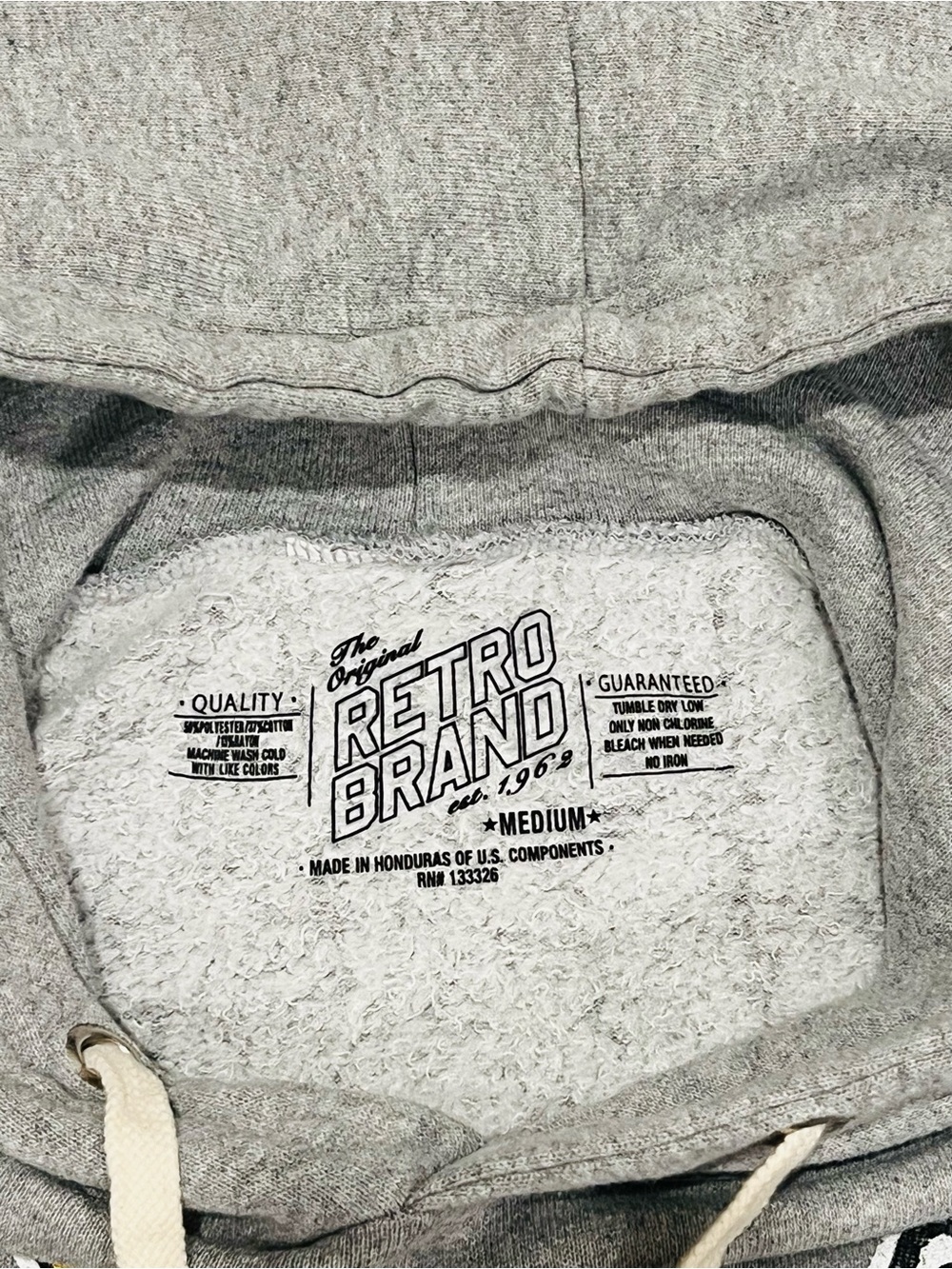 Retro Brand UW Huskies Gray Pullover Hoodie Men’s Size Medium NCAA College💎 - Picture 6 of 6